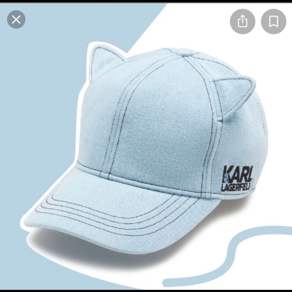 Karl Lagerfeld Cat Ear baseball cap